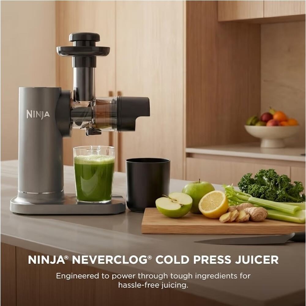 Ninja NeverClog Cold Press Juicer, Slow Masticating, XL 24 oz. Jug, 150W, JC151 - Picture 2 of 8